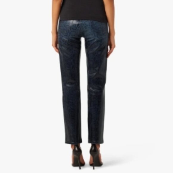 Joe’s Jeans The Honor High Rise Straight Ankle – Coated Indigo Slither – 25 NWT - Picture 4 of 7